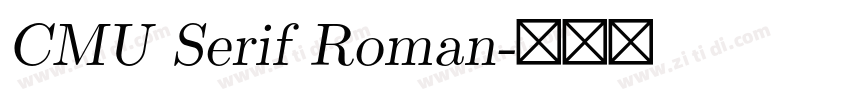 CMU Serif Roman字体转换